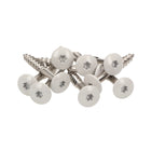 Meisterling Fassadenschrauben 5,5x35 mm 100 Stück ( 010030000121 ) 12 mm Flachkopf hellgrau mit Torx Teilgewinde V4A Edelstahl