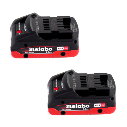 Metabo Power 160-5 18 LTX BL OF Akku Kompressor 18 V 8,0 bar Brushless + 2x LiHD Akkupack 4,0 Ah + Ladegerät