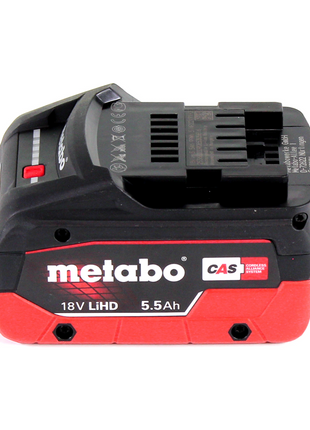 Metabo Power 160-5 18 LTX BL OF compresseur sans fil 18 V 8,0 bar sans brosse + 1x accu LiHD 5,5 Ah + chargeur