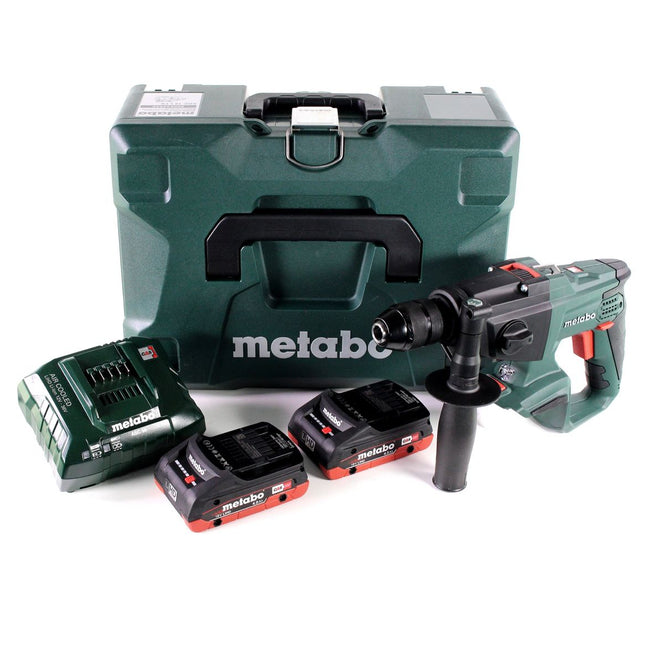 Metabo SBE 18 LTX Akku Schlagbohrmaschine 18 V 24 Nm + 2x LiHD Akku 4,0 Ah + Ladegerät + MetaLoc