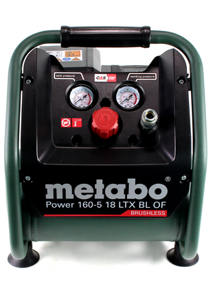 Metabo Power 160-5 LTX BL OF Compressore a batteria 18 V 8,0 bar ( 601521850 ) - senza batterie, senza caricabatterie