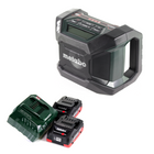 Metabo R 12-18 DAB+ BT cordless jobsite radio 12-18 V DAB+ + 2x LiHD battery 4.0 Ah + charger