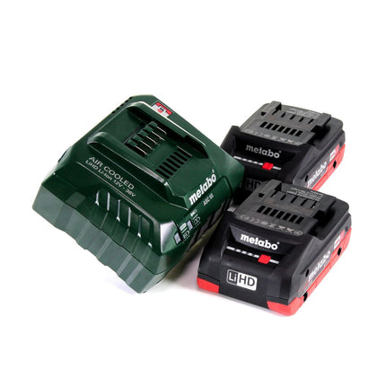 Taladro percutor a batería Metabo SB 18 L BL 18 V 60 Nm sin escobillas + 2 baterías LiHD 4,0 Ah + cargador + MetaLoc