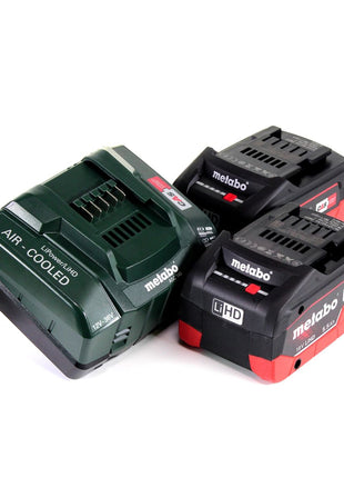 Taladro percutor a batería Metabo SB 18 L BL 18 V 60 Nm sin escobillas + 2 baterías LiHD 5,5 Ah + cargador + MetaLoc