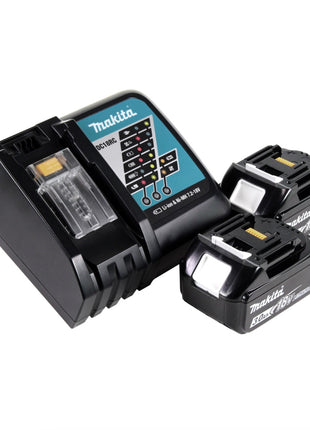 Taladro percutor inalámbrico Makita DHP 456 RFJ 18 V 50 Nm + Makpac + 2x batería 3.0Ah + cargador