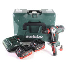 Metabo SB 18 LTX-3 BL QI taladro percutor a batería 18 V 120 Nm sin escobillas + 2x batería LiHD 5,5 Ah + cargador + metaBOX