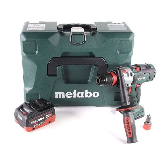 Metabo SB 18 LTX-3 BL QI taladro percutor a batería 18 V 120 Nm sin escobillas + 1x batería LiHD 8,0 Ah + metaBOX - sin cargador
