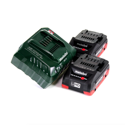 Metabo RB 18 LTX 60 Akku Rohrbandschleifer 18 V 60 mm + 2x LiHD Akku 4,0 Ah + Ladegerät