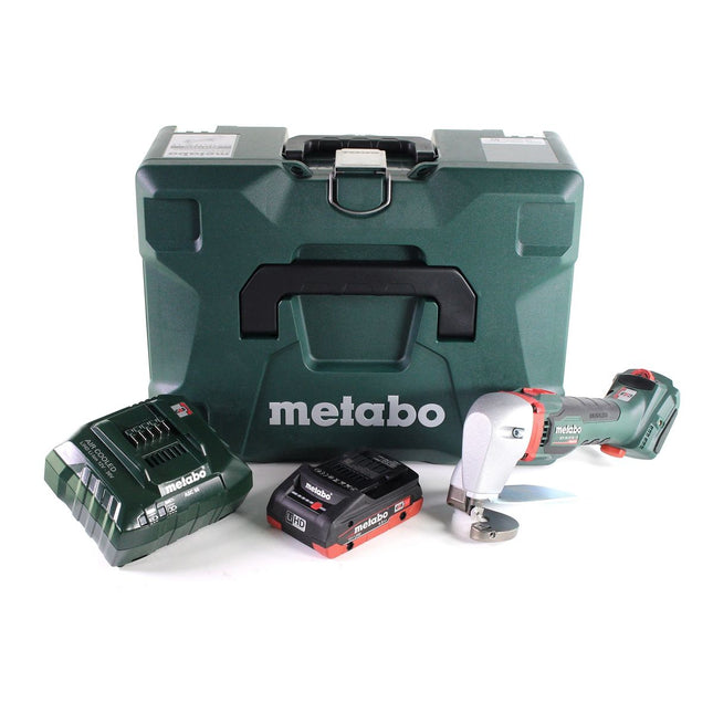 Metabo SCV 18 LTX BL 1.6 Cordless Metal Shears 18 V Brushless + 1x LiHD Battery 4.0 Ah + Charger + MetaLoc Case