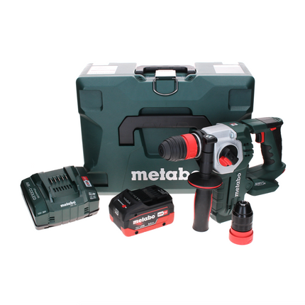 Metabo KHA 18 LTX BL 24 Quick Akku Kombihammer 18 V 2,2 J SDS-plus Brushless + 1x LiHD Akku 8,0 Ah + Ladegerät + MetaLoc