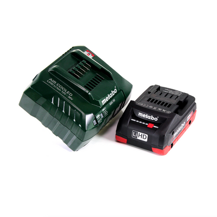 Metabo GA 18 LTX amoladora recta a batería 18 V + 1x batería LiHD 4,0 Ah + cargador + MetaLoc