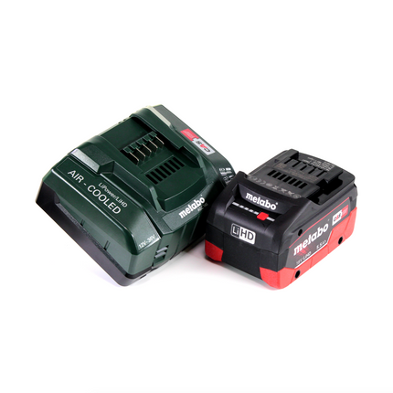 Metabo GA 18 LTX amoladora recta a batería 18 V + 1x batería LiHD 5,5 Ah + cargador + MetaLoc