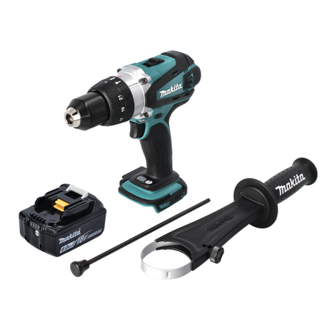 Makita DHP 458 G1 cordless impact drill 18 V 91 Nm + 1x rechargeable battery 6.0 Ah - without charger