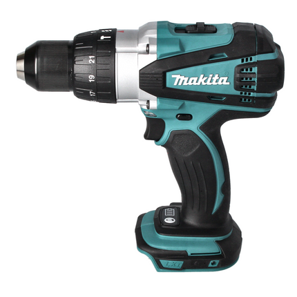 Taladro Percutor Inalámbrico Makita DHP 458 RG 18 V 91 Nm + 2x Baterías 6.0 Ah + Cargador