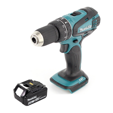 Makita DHP 456 G1 Perceuse-visseuse à percussion sans fil 18 V 50 Nm + 1x Batterie 6,0 Ah - sans chargeur