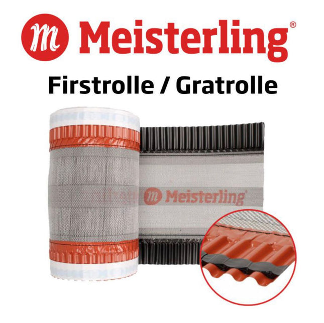 Meisterling Rotolo di primo piano 320 mm x 5 m - 4 pz. ( 4x012100000400 ) - tessuto in PET, anti UV, stabilizzato ad alte prestazioni, nero