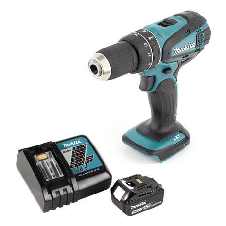 Makita DHP 456 RG1 Akku Schlagbohrschrauber 18 V 50 Nm + 1x Akku 6,0 Ah + Ladegerät