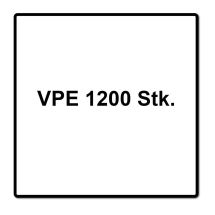 Tornillos para terraza Meisterling 5x60 mm 1200 piezas (6x 010010000021) Punta CUT Lente de 90° Cabeza avellanada con rosca gruesa Torx 2/3 Acero inoxidable VA