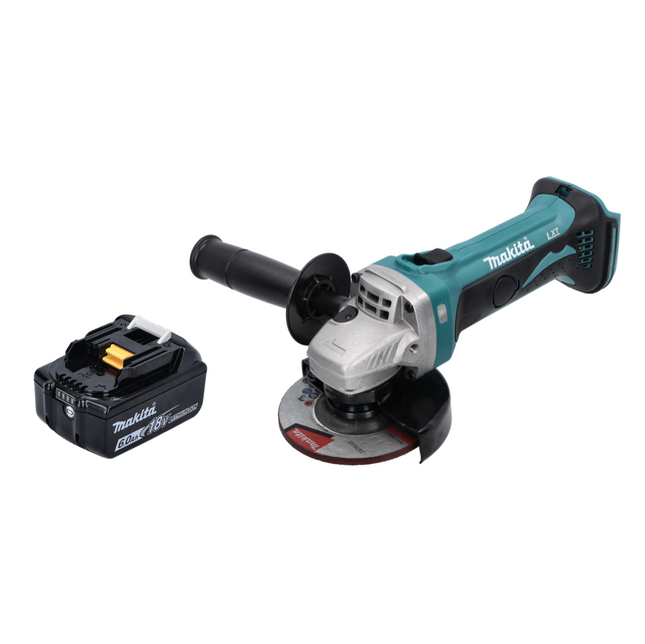 Amoladora angular sin cable Makita DGA 452 G1 18 V 115 mm + 1x batería recargable 6,0 Ah - sin cargador