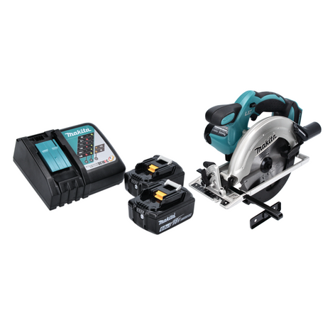 Makita DSS 611 RG cordless circular saw 18 V 165 mm + 2x rechargeable battery 6.0 Ah + charger