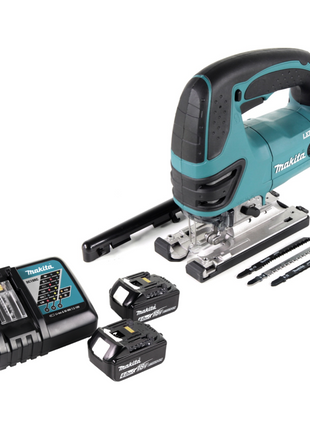 Seghetto alternativo a batteria Makita DJV 180 RG 18V + 2x batteria 6,0 Ah + caricabatterie