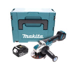 Makita DGA 519 T1J Akumulatorowa szlifierka kątowa 18 V 125 mm bezszczotkowa X-Lock + 1x akumulator 5,0 Ah + Makpac - bez ładowarki