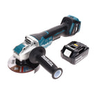 Amoladora angular sin cable Makita DGA 519 G1 18 V 125 mm Brushless X-Lock + 1x batería recargable 6,0 Ah - sin cargador
