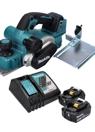 Makita DKP181RF Cordless Planer 82mm 18V Brushless + 2x Batteries 3.0 Ah + Charger