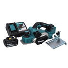 Makita DKP 181 RM1 cordless planer 82 mm 18 V brushless + 1x rechargeable battery 4.0 Ah + charger