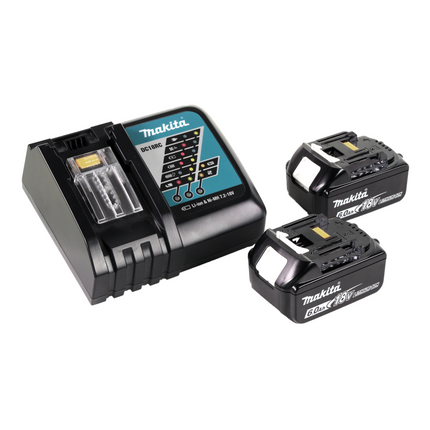 Makita BML802RG Cordless Lamp for 14,4 and 18V Batteries + 2x Batteries 6,0Ah + Charger