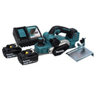 Makita DKP 181 RM raboteuse sans fil 82 mm 18 V sans balais + 2x batterie 4,0 Ah + chargeur