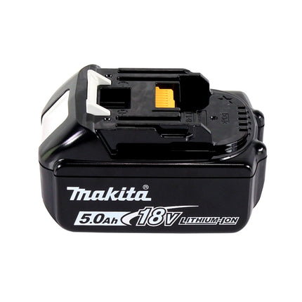Makita DKP 181 T1J cepillo sin cable 82 mm 18 V sin escobillas + 1x batería recargable 5,0 Ah + Makpac - sin cargador