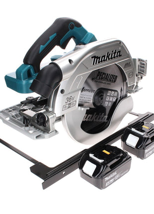 Makita DHS 900 F2 Akku Handkreissäge 36 V ( 2x 18 V ) 235 mm Brushless + 2x Akku 3,0 Ah - ohne Ladegerät