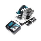 Sierra circular a batería Makita DHS 900 RT2 36 V (2x 18 V) 235 mm sin escobillas + 2x batería 5,0 Ah + cargador