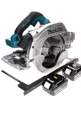 Sierra circular a batería Makita DHS 900 G2 36 V (2x 18 V) 235 mm sin escobillas + 2x batería 6,0 Ah - sin cargador