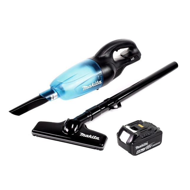 Aspirador sin cable Makita DCL 180 G1 B 18 V negro + 1x batería recargable 6,0 Ah - sin cargador