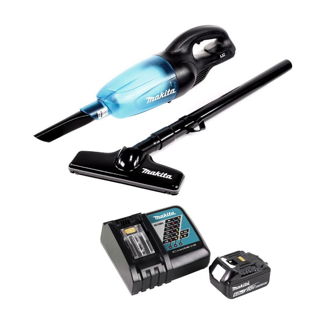 Makita DCL 180 RG1 B aspiradora sin cable 18 V negro + 1x batería recargable 6,0 Ah + cargador