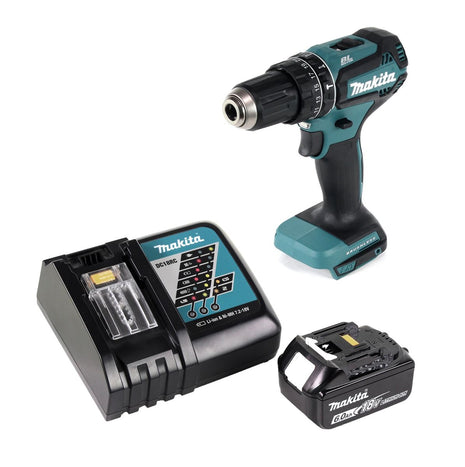 Makita DHP 485 RG1 Akku Schlagbohrschrauber 18 V 50 Nm Brushless + 1x Akku 6,0 Ah + Ladegerät