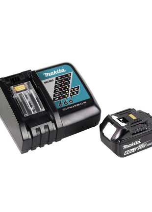 Makita DHP 485 RG1 akumulatorowa wiertarko-wkrętarka udarowa 18 V 50 Nm bezszczotkowa + 1x akumulator 6,0 Ah + ładowarka