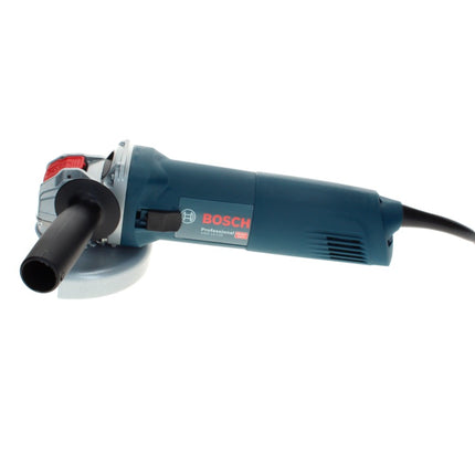 Bosch GWX 14-125 Professional Winkelschleifer 1400 W 125 mm X-Lock + Fächerschleifscheibe X571 K40 + Fächerschleifscheibe X571 K80