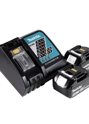 Makita DGA 900 RFK Meuleuse d'angle sur batterie 36 V (2x 18 V) 230 mm sans balais 2x batterie 3,0 Ah + chargeur + coffret