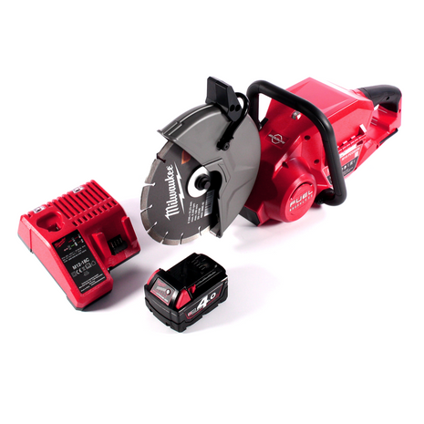 Tronçonneuse à batterie Milwaukee M18 FCOS230-401C 18 V 230 mm sans balais + 1x batterie 4,0 Ah + chargeur