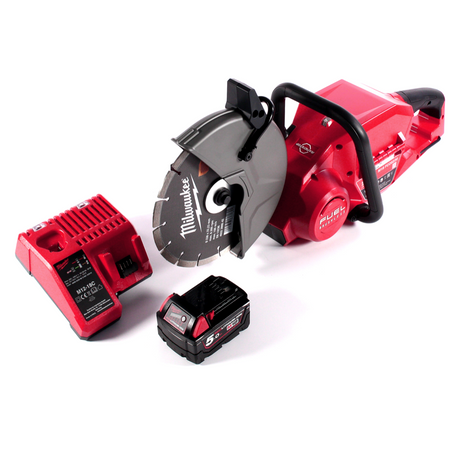 Milwaukee M18 FCOS230-501C Akku Trennschleifer 18 V 230 mm Brushless + 1x Akku 5,0 Ah + Ladegerät