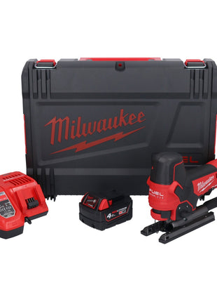 Milwaukee M18 FBJS-401X Scie sauteuse sans fil Brushless 18V + 1x Batterie 4,0Ah + Chargeur + Coffret HD Box