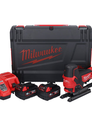 Milwaukee M18 FBJS-402X Scie sauteuse sans fil Brushless 18V + 2x Batteries 4,0Ah + Chargeur + Coffret HD Box