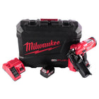 Clavadora a batería Milwaukee M18 FFN-501C 18 V 50 - 90 mm sin escobillas + 1x batería 5,0 Ah + cargador + maletín
