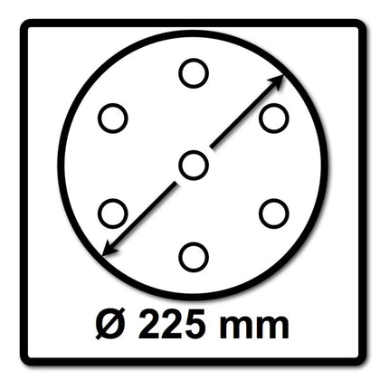 Festool STF D225/128 Schleifscheibe Granat P40 225 mm 50 Stk. ( 2x 205653 ) für Langhalsschleifer PLANEX - Toolbrothers