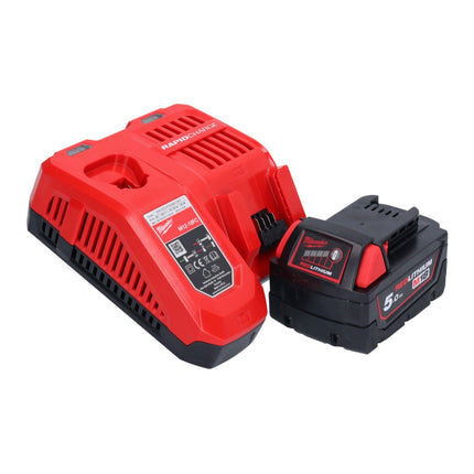 Martillo combinado a batería Milwaukee M18 CHX-501 18 V 2,5 J SDS plus sin escobillas + 1x batería 5,0 Ah + cargador