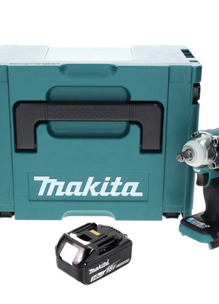 Makita DTW 300 F1J cordless impact wrench 18 V 330 Nm 1/2" brushless + 1x rechargeable battery 3.0 Ah + Makpac - without charger