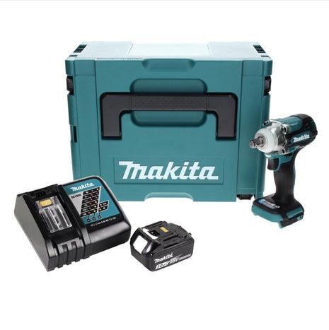 Makita DTW 300 RF1J akumulatorowy klucz udarowy 18 V 330 Nm 1/2" bezszczotkowy + 1x akumulator 3,0 Ah + ładowarka + Makpac